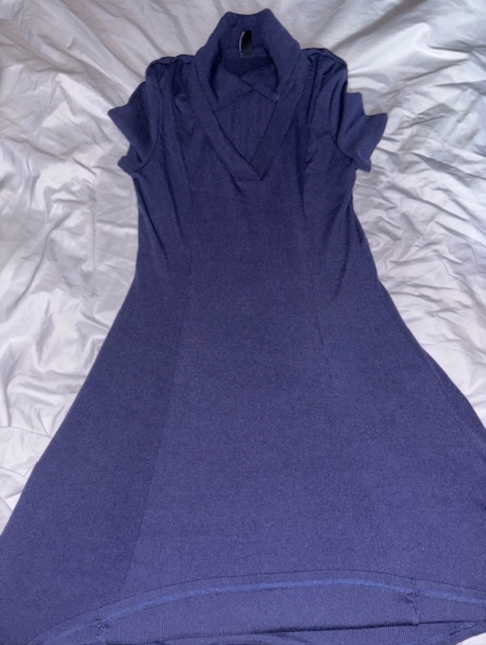 Cider Midnight Navy Knit Midi Dress